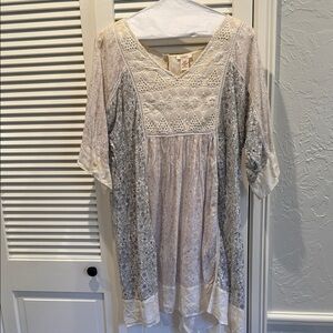 Sundance Bohemian Lace Detail Dress